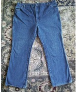44 x 31 Wrangler Work Jeans Straight Leg EUC Big Ben Blue Western - £7.83 GBP