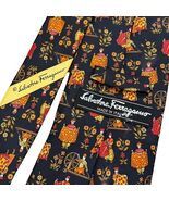 Salvatore Ferragamo Men's Silk Tie Made In Italy 50" Length Multicolor P... - $865.80 MXN