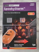 Gemmy Halloween SpookyStorm Multi-function LED Orange/Red Jack O Lantern - £20.25 GBP