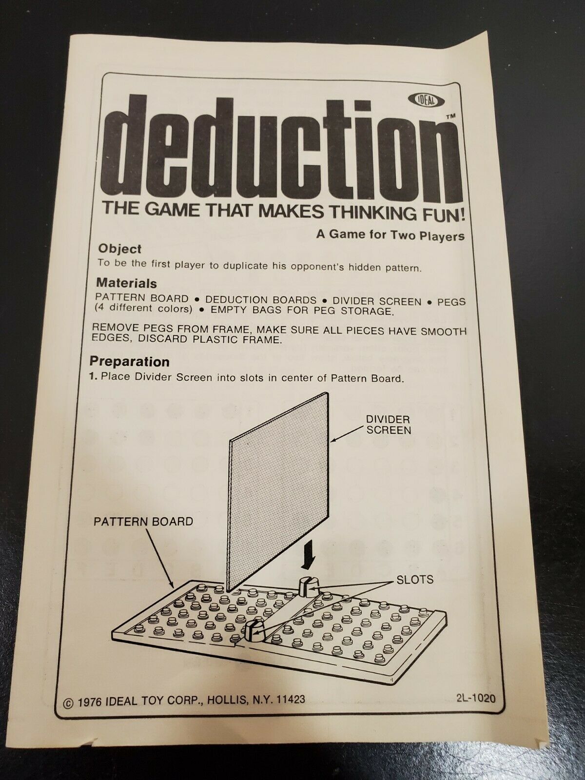 1976 Ideal deduction Game replacement parts - You Choose - $2.75 - $3.00