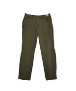 Ralph Lauren Jeans Co Women&#39;s 10P Olive Green Straight Leg Stretch Denim... - $25.16