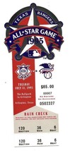 1995 MLB All Star Game Full Ticket Texas Rangers - $144.10