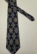 Lucarelli All Silk Geometric Tie Made in the USA  57.5&quot; x 3.75&quot; - $7.91