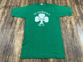 VTG 1980&#39;s 125th St. Patrick&#39;s Run Rochester, MN Green T-Shirt - Listed Medium - £3.98 GBP