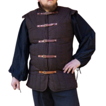 Sleeveless Padded Cotton Gambeson aketon under chainmail for body protection clo - £66.87 GBP+