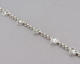 RARE Waterford Fine Jewelry Sterling Rock Crystal &quot;Five Toast&quot; Bracelet Ltd Ed  - £157.31 GBP