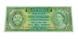 1969 British Honduras Un Dollar Remarque Unc. État Pick#28b - $620.51 CAD