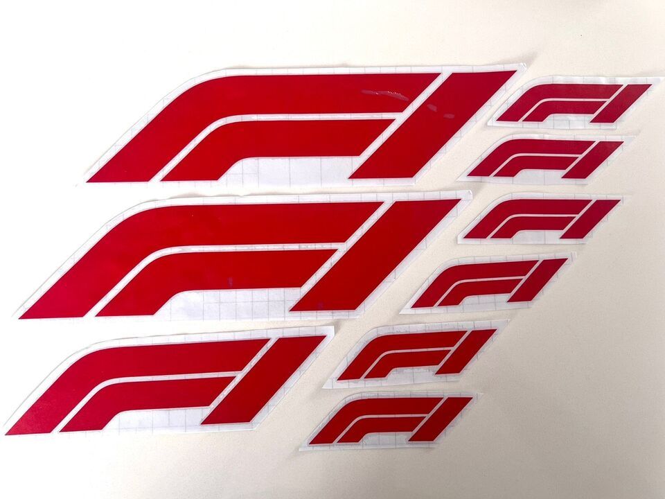 9 PCS Formula One FIA F1 Racing Logo Vinyl Sticker Decals Car Windows ...