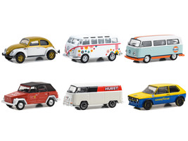 &quot;Club Vee V-Dub&quot; Set of 6 pieces Series 17 1/64 Diecast Model Cars by Greenlight - £52.38 GBP