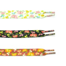 Floral Printies Flat Laces - $7.99