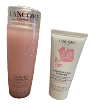 Lancome Creme Mousse Confort Comforting Cleanser 1.7 oz &amp; Tonique Confort 4.2 oz - $17.63