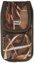 Vertical Rugged Pouch With Zipper Pocket Camouflage 703907 = 7.0 Inches By Reiko - £6.79 GBP