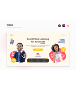 Kids Education Platform Hero Section - $8.00