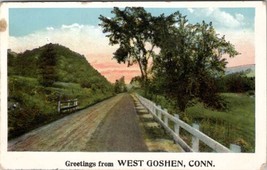 West Goshen CT Conn Greeting Scenic Roadway 1926 to Menges Mills PA Postcard Z30 - £7.95 GBP