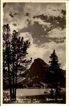 Real Photo POSTCARD-MT. Rockell &amp; Two Medicine Lake, Glacier Park, Mt BK62 - £6.33 GBP