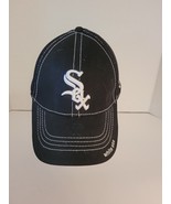 Chicago White Sox New Era Black 39Thirty A-Flex Fitted Hat Size M/L - $21.85