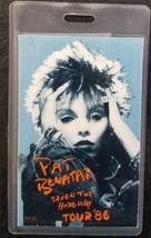 PAT BENATAR - VINTAGE 1986 ORIGINAL CONCERT TOUR LAMINATE BACKSTAGE PASS... - $20.00
