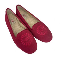 Ugg Alloway Ballet Flat in Crimson Raspberry Sheepskin Size 8 NWOB - £53.13 GBP