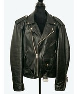 Men&#39;s Harley Davidson Leather Jacket, Size 44, Belted, Laced Sides, Zip ... - $276.91