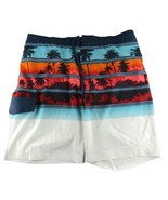 Sonoma Board Shorts Mens XL Surf Swim Trunks Hawaiian Sunset with Palm T... - $15.15