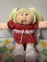 Vintage Cabbage Patch Kid Girl Lemon Hair Blue Eyes HTF HM#14 1987 - $385.00