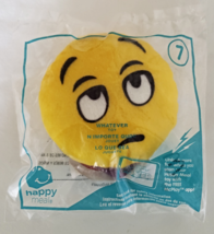 McDonalds 2016 Emoji Whatever Yellow Rolling Eyes Plush No 7 Childs Meal Toy - £6.28 GBP