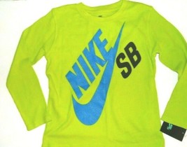 Nike SB Boys Long Sleeve Thermal Green Nike SB T-Shirt Size 6 NWT - £9.94 GBP