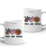 Peace Love America Peace Sign To Celebrate 4th Of July Independence Day ... - £15.63 GBP