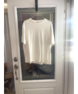 Zara Mens XL  White Short Sleeve Light Weight Round Neck T-Shirt - $11.83
