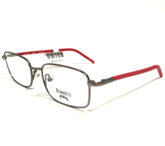 Technolite Flex Kids Eyeglasses Frames TLF1008 BK/RD Gray Matte Red 48-17-130 - £29.17 GBP