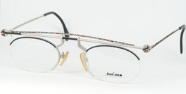 Vintage Bajazzo Bella Fc Silver /BLACK /RED Eyeglasses Glasses Frame 50-20-145mm - £94.61 GBP