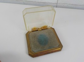 Early 1900&#39;s Jewelry Brooch Case or Box with a Brass Base - $25.00