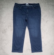 Lane Bryant Flex Magic Waistband Women&#39;s Size 22S Mid-Rise Straight Blue Jeans - $19.80