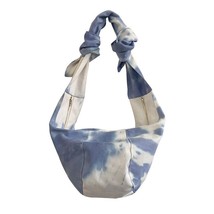 Ladies Messenger Dumpling Bag Female Fresh Blue Tie-dye Chest Bag Woman Handbag  - £12.40 GBP