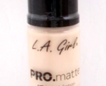 L.A. Girl Pro-Matte Foundation High Definition Long Wear GLM671 Ivory 1 ... - £5.08 GBP