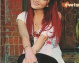 Ariana Grande teen magazine pinup clipping Tiger Beat red hair bop twist - $3.50