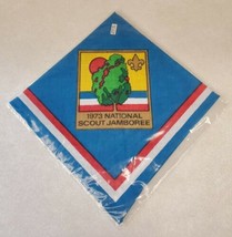 Boy Scout 1973 National Jamboree Blue Neckerchief Sealed New in Package - £11.89 GBP