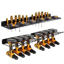 Power Tool Organizer With Charging Station,Drill Holder Wall Mount,Garag... - £53.35 GBP