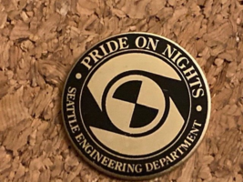 Vintage Seattle Engineering Department Pride on Nights Hat/Lapel Pin - $6.50