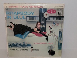 1955 Levant Plays Gershwin Rhapsody In Blue American Paris Vinyl LP Record VG+ - £8.86 GBP