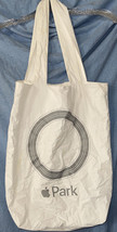 Apple Park California Nylon Reusable Packable Shopping Bag Tote LOGO white - £15.76 GBP
