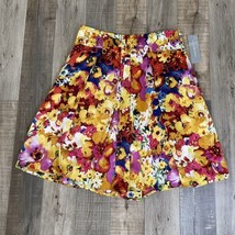 NWT NY Collection SKIRT Sz 12 Classic Full Swing  Pull On Vivid Colors $59.00 - £15.89 GBP