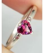 Pandora ALE sterling silver &quot;You and Me&quot; ring size 7 s925 ruby red gemstone - $34.89