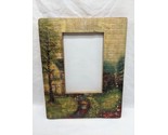 Vintage Wooden Nature Painted Photo Frame 6&quot; X 4&quot; - £37.37 GBP