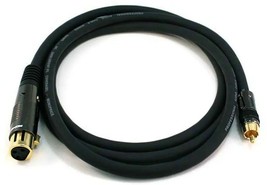 XLR female to RCA Male 16awg 6ft = 72&quot; audio patch Cable Premier MONOPRI... - $41.93
