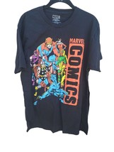 Marvel Comics T Shirt Large Mens Short Sleeve Captain America Thor Graphic Top - £13.82 GBP