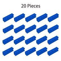 20x Blue 2653 Brick Special 1x4 with Groove / Sliding Piece 1x4  100% Compatible - £5.90 GBP