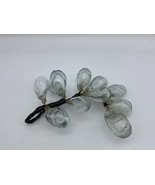 Vtg Glass Grapes Cluster CLEAR Individually Hand Blown mid-century moder... - $334.15 MXN