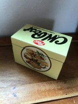 Vintage Ohio Arts C.W. Post Light Yellow Metal Family Style Cereals Metal Tin  - £8.88 GBP