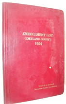 1954 CORTLAND COUNTY NY POLITICAL ENROLLMENT ROSTER DIRECTORY GENEALOGY ... - $26.72